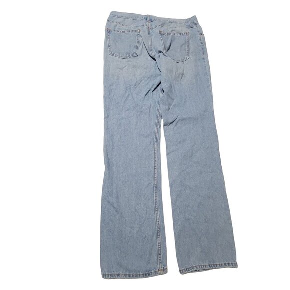 Old Navy Straight Jeans Mens Size 34 X 34 Mid Rise Light Wash Denim Pants - Picture 3 of 5